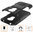 Dual Layer Rugged Tough Case & Stand for Motorola Moto G7 Power - Black